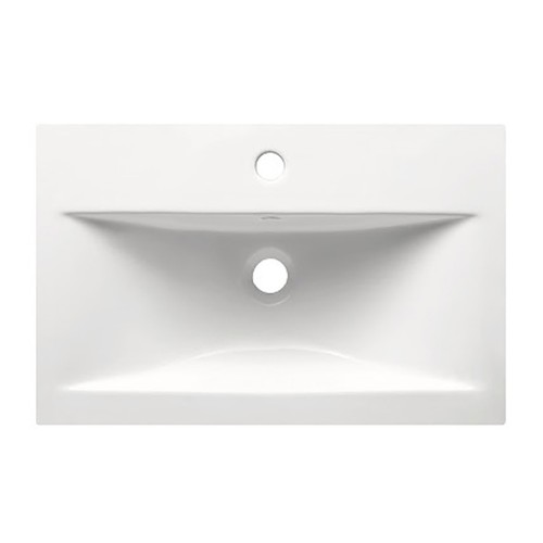 White thin ceramic bathroom - white,