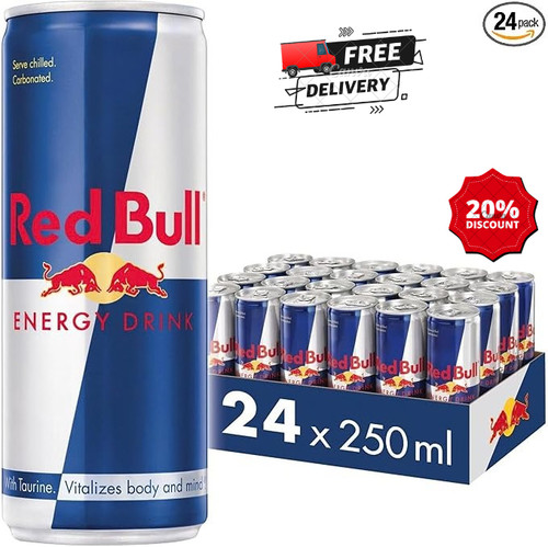 Red bull energy drink - red,