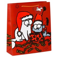 Puckator Christmas Simons Cat Gift Bag - Extra Large