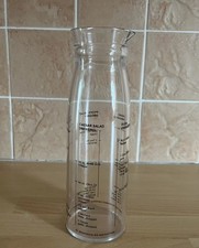 SALAD DRESSING RECIPE BOTTLE 5 RECIPES READY PRINTED ON BOTTLE PLASTIC VINTAGE