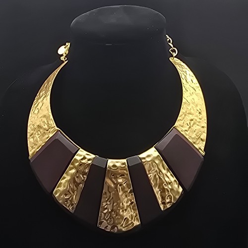 Zara gold tone statement bib - gold,