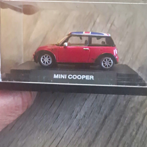 Mini cooper car - cooper, red/white/blue