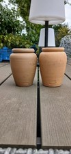 2 Old Buff Coloured Stoneware Cream Pots