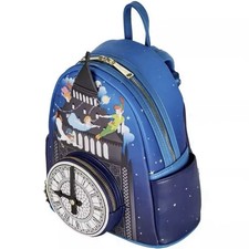 Disney Loungefly Neverland Peter Pan Rare Classic Tinker Bell AOP Mini Backpack