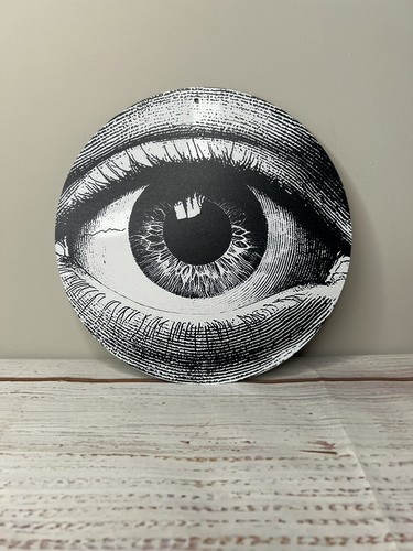 Vintage eye metal wall plaque - eye,