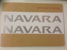 2 x Navara  roof bar decal stickers Replacement. fits Nissan Navara FREE POST