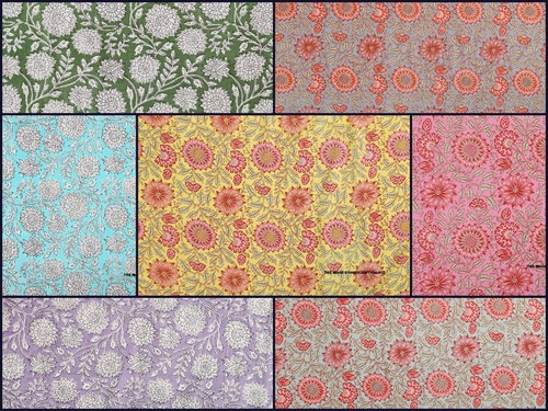 Indian block printed - block,