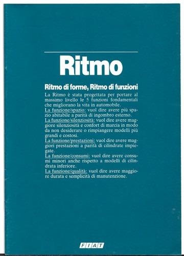 Fiat ritmo 1982 italian market - ritmo,