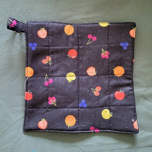 Handmade quilted pot holder - , or