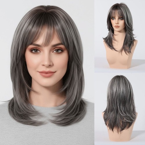 Chin length style layered - layered, wavy