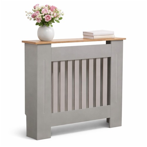 Grey wooden slatted grill - wooden,