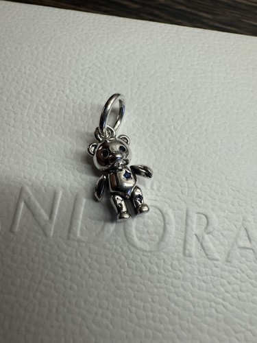 Pandora sterling teddy - sterling, bear