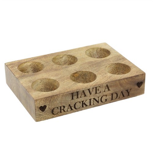 Mango wood egg rack for - mango,