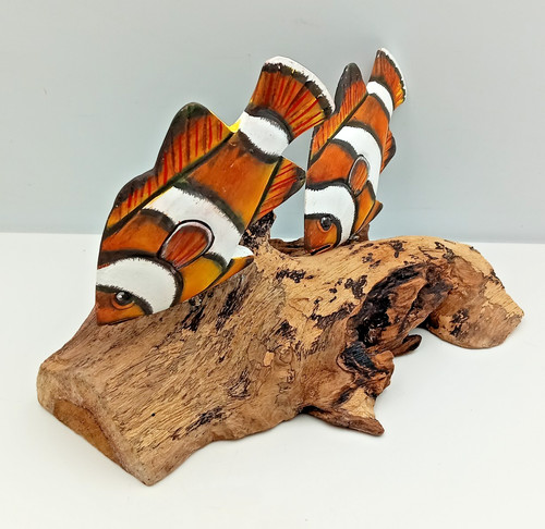 Clownfish coral ornament - clownfish,