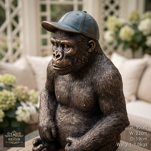 Gorilla sculpture ornament - sculpture,