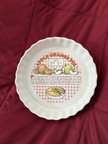 Vintage pie dish flan retro - pie,