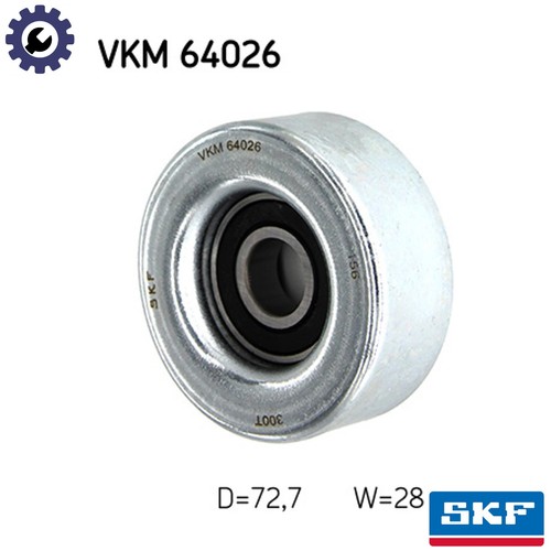 Deflectionguide pulley vribbed - deflectionguide,
