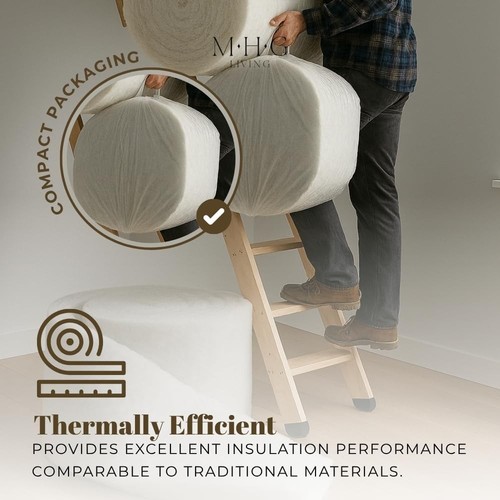 Eco loft insulation roll 570mm - loft,
