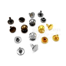 Domed double cap rivets 6 7 9