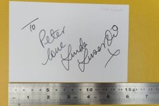 Linda Lusardi    Real Autograph / Signature