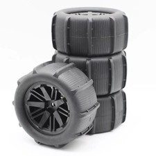 4pcs High-Speed Rc Car Paddle Tires Wheel Rims for Traxxas 1/16 E-Revo VXL