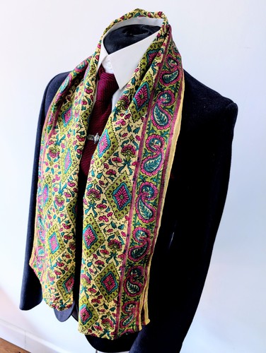 Men vintage floral scarf - floral,