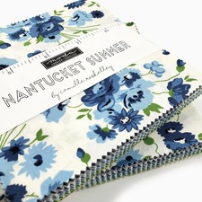 Moda Nantucket Summer 42 piece charm pack 100% cotton, floral fabric