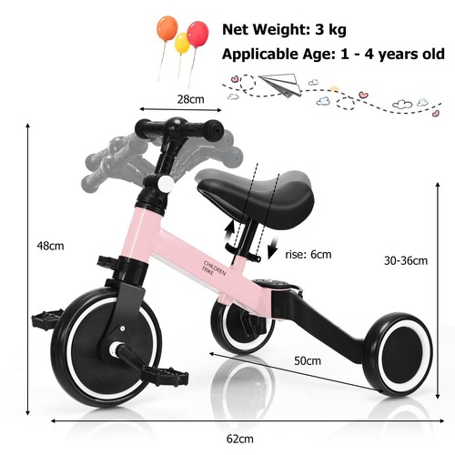 Kids tricycle kid trike - 3, 1