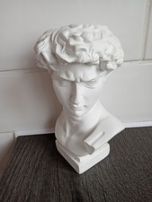 Small Plaster Cast Bust Roman Emporer Pencil Holder