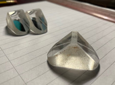 Glass Optical Prism (Probably from a Stereoscope)