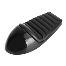 Universal Cafe Racer Seat Black Retro Vintage Cushion Scrambler Saddle Bench` UK