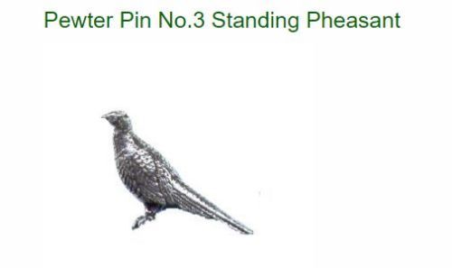 Bisley pewter lapel pin badge - pewter,