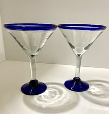 2 Vintage MCM Handblown