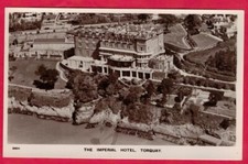 The Imperial Hotel, Torquay, Devon. Vintage Real Photo Postcard. Ref K105