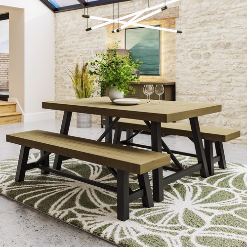 Dining table industrial - dining, 1.6m