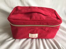 Clarins Makeup/Toiletry Bag  - Red cord fabric, Size Medium - Recycled Materials