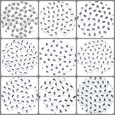 100pcs 7x4 mm white flat round
