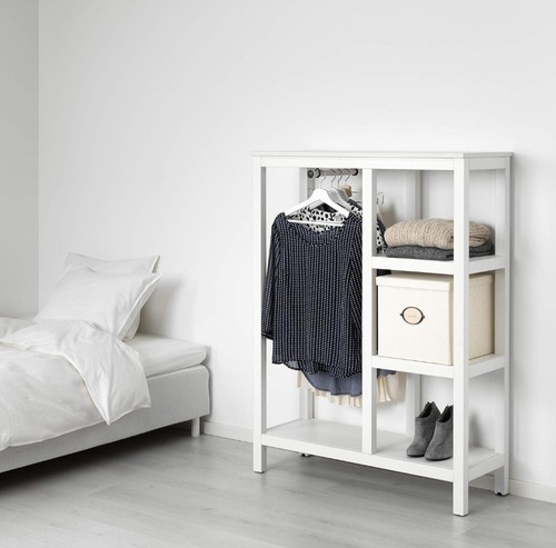Ikea hemnes open wardrobe with - hemnes,