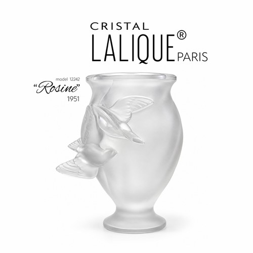 Lalique rosine crystal dove - lalique,