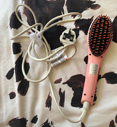 Pink black electric hair - pink,
