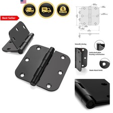 Door Hinges Matte Black 3.5