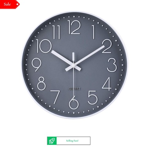 Large 40cm silent wall clock - wall,