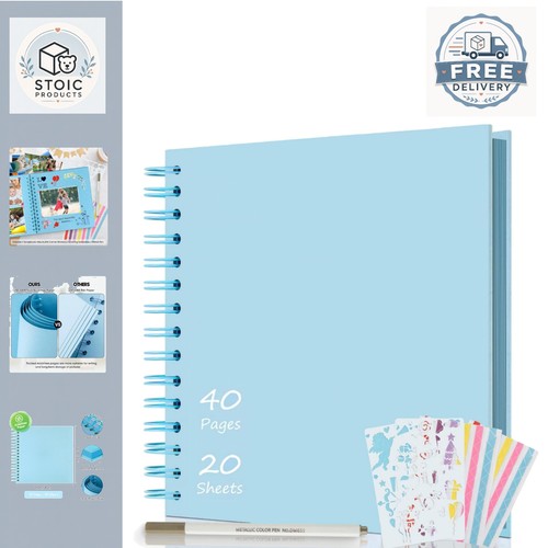 Blue scrapbook album - 8x8, inch