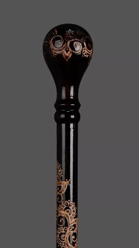 Wooden walking stick hand - wooden,