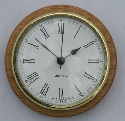 Oak clock for caravans - oak,