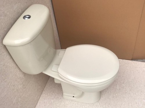 Champagne toilet and - champagne, seat