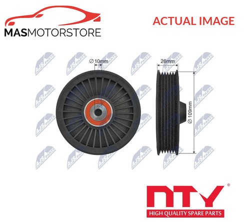 Ribbed belt tensioner pulley - v-ribbed,
