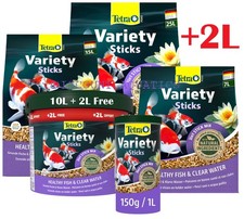 TETRA POND VARIETY STICKS 1L,2L, 4L, 7L,15L, 25L BAG & 12L BUCKET POND FISH FOOD