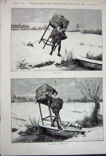 Original old antique print - original,