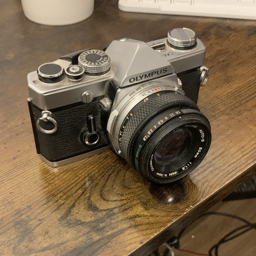 Olympus silver 35mm slr - silver,